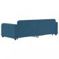 Preview: Tagesbett Ausziehbar Blau 90x200 cm Samt