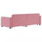 Preview: Tagesbett Ausziehbar Rosa 80x200 cm Samt