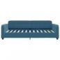 Preview: Tagesbett Ausziehbar Blau 80x200 cm Samt