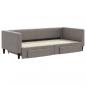 Preview: Tagesbett Ausziehbar mit Schubladen Taupe 90x200 cm Stoff