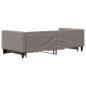 Preview: Tagesbett Ausziehbar mit Schubladen Taupe 90x200 cm Stoff