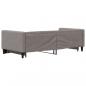 Preview: Tagesbett Ausziehbar Taupe 90x200 cm Stoff