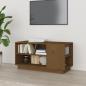 Preview: ARDEBO.de - TV-Schrank Honigbraun 80x35x40,5 cm Massivholz Kiefer