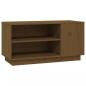 Preview: TV-Schrank Honigbraun 80x35x40,5 cm Massivholz Kiefer