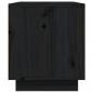 Preview: TV-Schrank Schwarz 80x35x40,5 cm Massivholz Kiefer