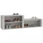 Preview: Schuhschrank Betongrau 150x35x45 cm Holzwerkstoff