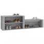 Preview: Schuhschrank Grau Sonoma 150x35x45 cm Holzwerkstoff