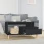 Preview: Couchtisch Schwarz 90x49x45 cm Holzwerkstoff