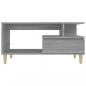 Preview: Couchtisch Grau Sonoma 90x49x45 cm Holzwerkstoff