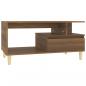 Preview: Couchtisch Braun Eichen-Optik 90x49x45 cm Holzwerkstoff