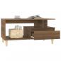 Preview: Couchtisch Braun Eichen-Optik 90x49x45 cm Holzwerkstoff