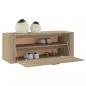 Preview: Wand-Schuhschrank Sonoma-Eiche 100x35x38 cm Holzwerkstoff