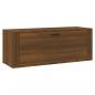 Preview: Wand-Schuhschrank Braun Eichen-Optik 100x35x38 cm Holzwerkstoff