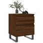 Preview: Nachttische 2 Stk. Braun Eichen-Optik 40x35x50 cm Holzwerkstoff