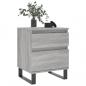 Preview: Nachttische 2 Stk. Grau Sonoma 40x35x50 cm Holzwerkstoff