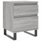 Preview: Nachttische 2 Stk. Grau Sonoma 40x35x50 cm Holzwerkstoff