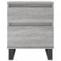 Preview: Nachttische 2 Stk. Grau Sonoma 40x35x50 cm Holzwerkstoff