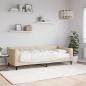 Preview: ARDEBO.de - Tagesbett mit Matratze Creme 80x200 cm Stoff