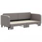 Preview: Tagesbett Ausziehbar Taupe 80x200 cm Stoff