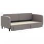 Preview: Tagesbett Ausziehbar mit Schubladen Taupe 80x200 cm Stoff