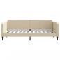 Preview: Tagesbett Ausziehbar Creme 80x200 cm Stoff