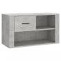 Preview: Schuhschrank Betongrau 80x35x45 cm Holzwerkstoff