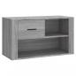 Preview: Schuhschrank Grau Sonoma 80x35x45 cm Holzwerkstoff