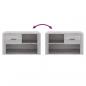 Preview: Schuhschrank Grau Sonoma 80x35x45 cm Holzwerkstoff