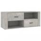 Preview: TV-Schrank Betongrau 100x35x40 cm Holzwerkstoff