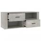 Preview: TV-Schrank Betongrau 100x35x40 cm Holzwerkstoff