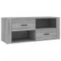 Preview: TV-Schrank Grau Sonoma 100x35x40 cm Holzwerkstoff