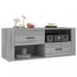 Preview: TV-Schrank Grau Sonoma 100x35x40 cm Holzwerkstoff