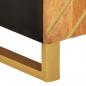 Preview: TV-Schrank Braun und Schwarz 105x33,5x46 cm Massivholz Mango