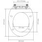 Preview: Toilettensitz mit Absenkautomatik Weiß Oval