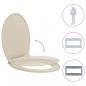 Preview: Toilettensitz mit Absenkautomatik Aprikose Oval