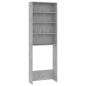 Preview: Waschmaschinenschrank Betongrau 64x24x190 cm