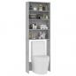 Preview: Waschmaschinenschrank Betongrau 64x24x190 cm