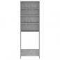 Preview: Waschmaschinenschrank Betongrau 64x24x190 cm