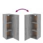 Preview: TV-Schrank Grau Sonoma 30,5x30x90 cm Holzwerkstoff