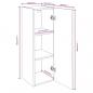 Preview: TV-Schrank Braun Eichen-Optik 30,5x30x90 cm Holzwerkstoff