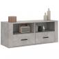 Preview: TV-Schrank Betongrau 100x35x40 cm Holzwerkstoff