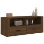 Preview: TV-Schrank Braun Eichen-Optik 100x35x40 cm Holzwerkstoff