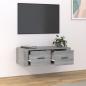 Preview: TV-Wandschrank Grau Sonoma 80x36x25 cm Holzwerkstoff