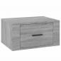 Preview: Wand-Nachttische 2 Stk. Grau Sonoma 50x36x25 cm