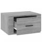 Preview: Wand-Nachttische 2 Stk. Grau Sonoma 50x36x25 cm