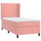 Preview: Boxspringbett mit Matratze Rosa 90x200 cm Samt