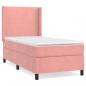 Preview: Boxspringbett mit Matratze Rosa 90x200 cm Samt