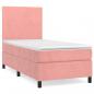 Preview: Boxspringbett mit Matratze Rosa 90x200 cm Samt