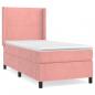 Preview: Boxspringbett mit Matratze Rosa 90x190 cm Samt