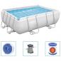 Preview: Bestway Power Steel Pool-Set Rechteckig 282x196x84 cm